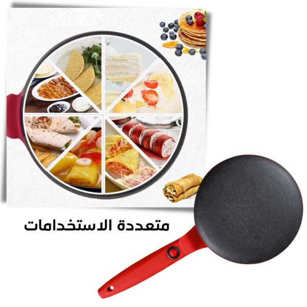 ⁦ماكينة صنع الكريب الكهربائية 550 واط بضمان عامين⁩ - الصورة ⁦5⁩